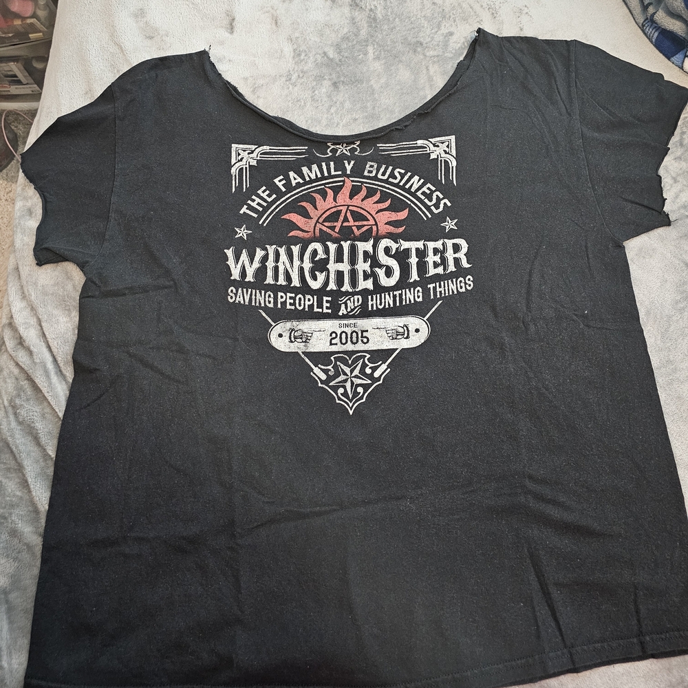 Supernatural Black Winchester Graphic T-Shirt
